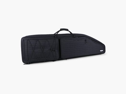 Housse d'arme d'hiver Olympic 130 cm – Laser-Cut MOLLE, Shockcord, système de transport de sac à dos, nylon 1000D (nuit)