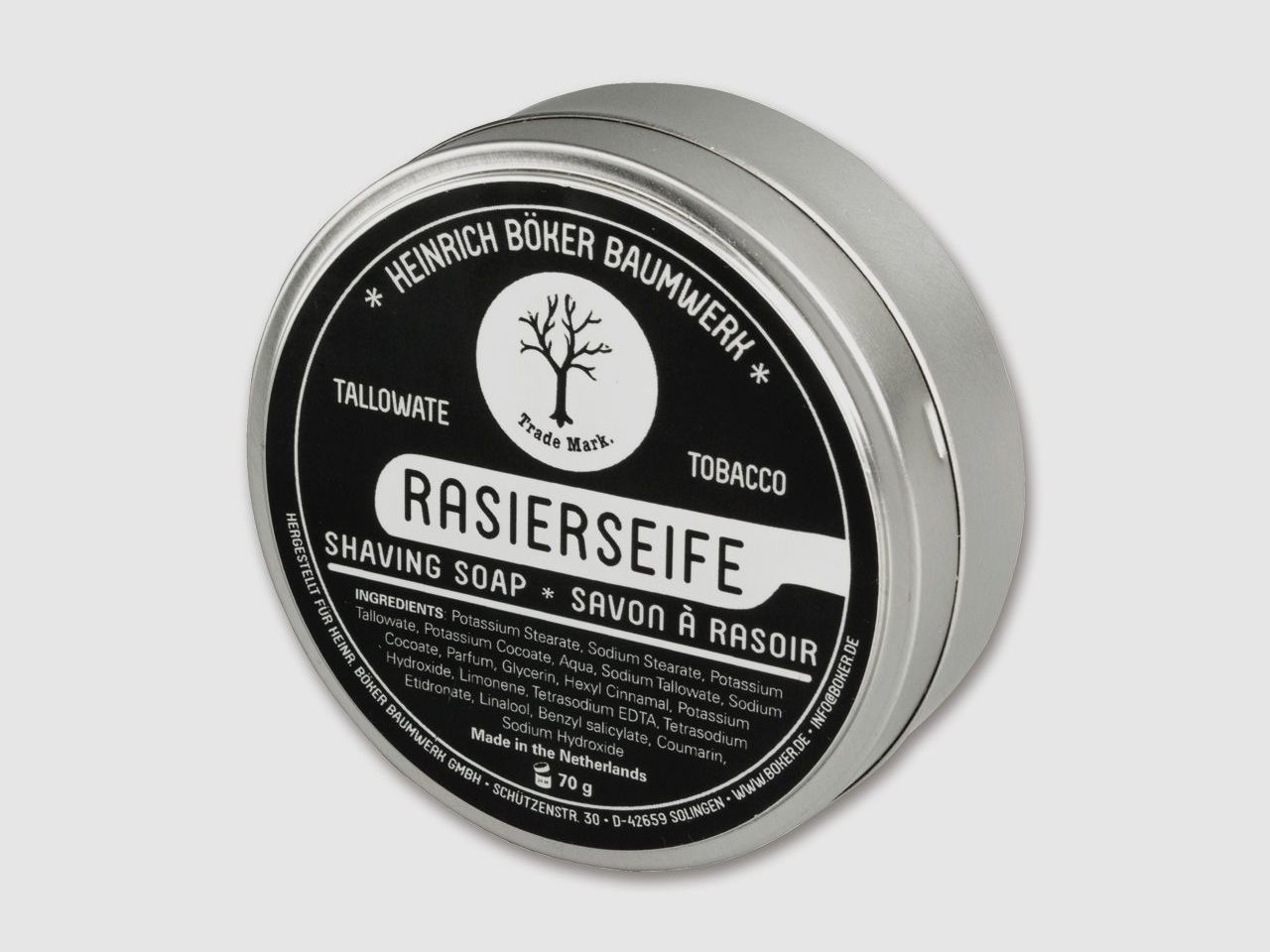 Böker Shaving Soap Tallowate Tobacco Accessories