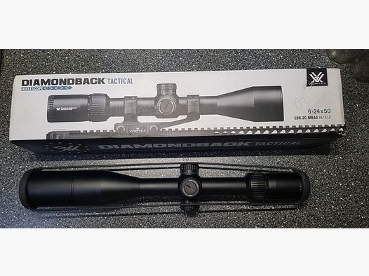 Vortex Diamondback Tactical 6–24×50 FFP EBR-2C MRAD (DBK-10029) inkl. Originalkarton & Zubehör
