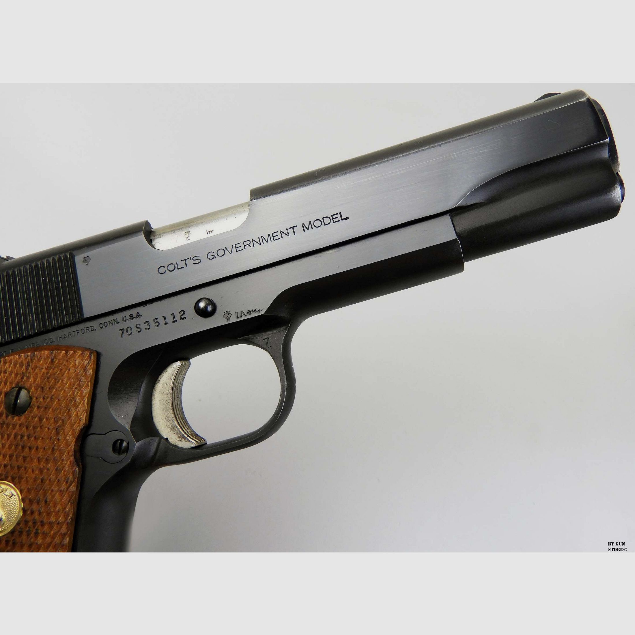 Pistole Colt MKIV Series ’70 mod. GVT Modell .38 Super Auto matr. 70S35112, Bild 9 von 13