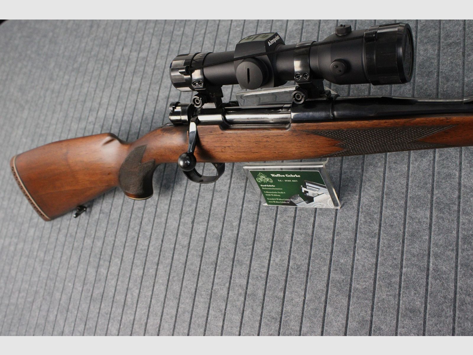 Akah 98er (Mauser) .30-06SPR. Aimpoint Hunter, Timney