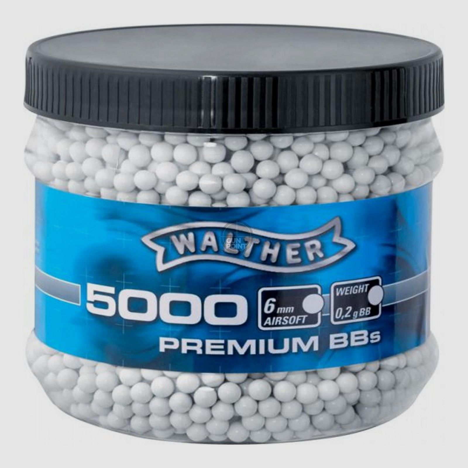 Softair - Kugeln Walther Basic Selection BBs - 0,20g 5000 Stk. Wei
