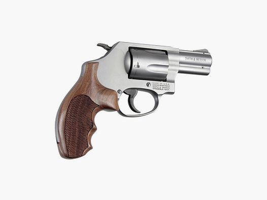 Holzgriff für S&W Revolver J Frame Round Butt, Pau Ferro Checkered