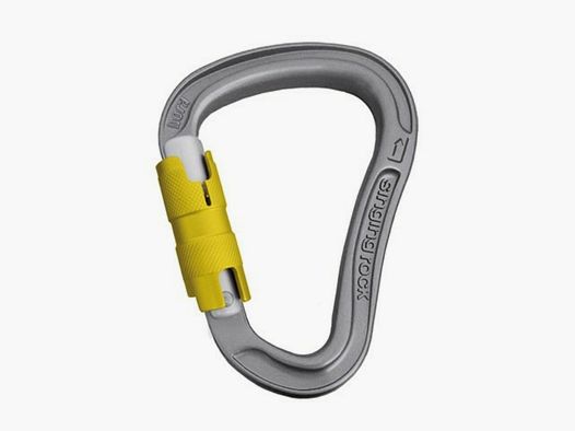 Twistlock-Karabiner Singing Rock Bora (Grau)