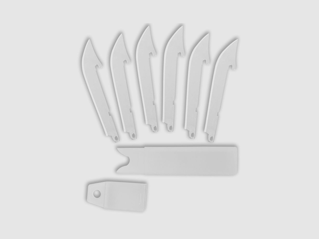Ersatzklingen für Accusharp Razor Messer 8,9 cm x6
