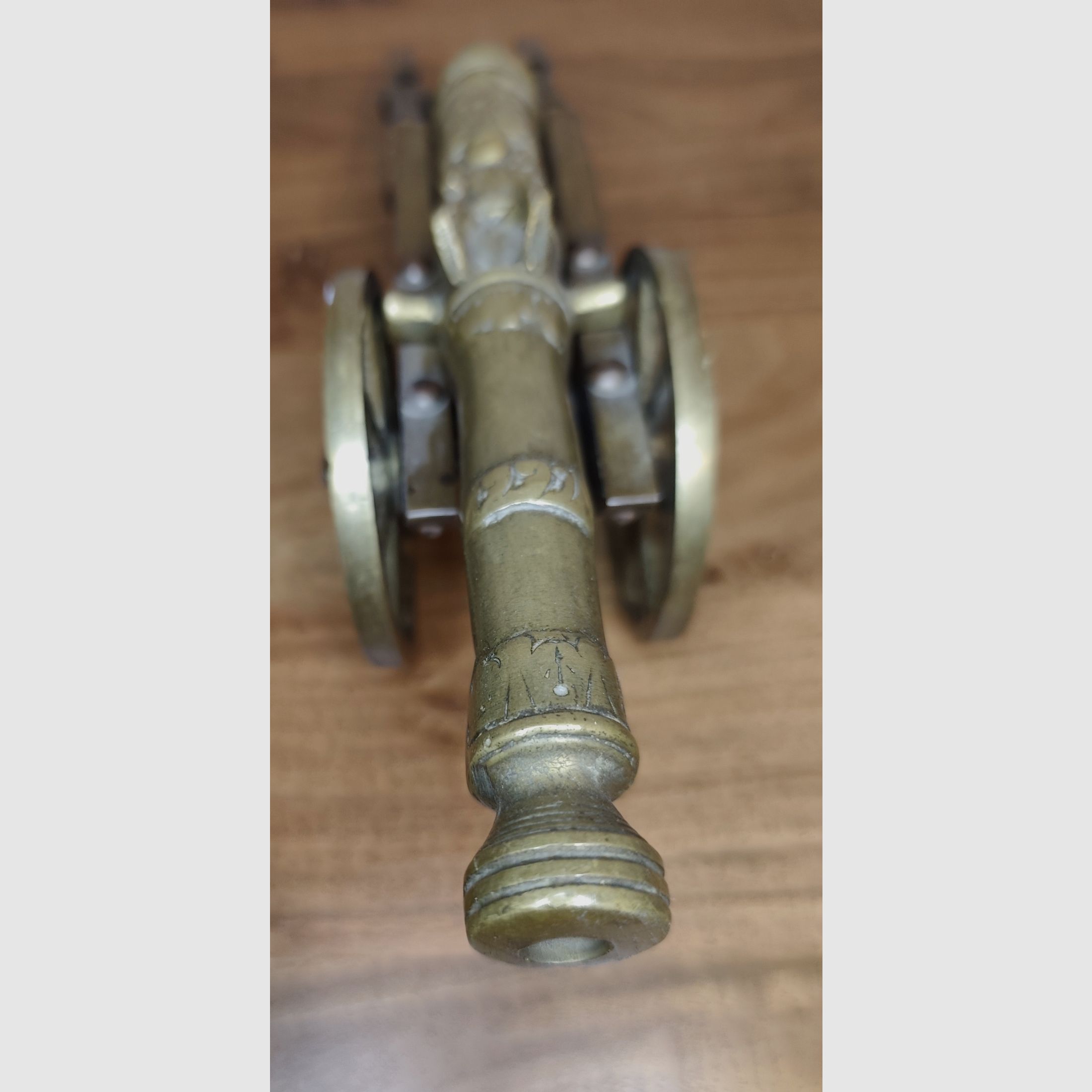 Messing Modellkanone schwer 35 cm