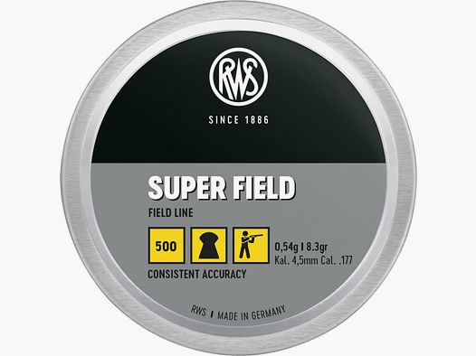 RWS PLOMBS A JUPE SUPER FIELD CAL. 4.5MM