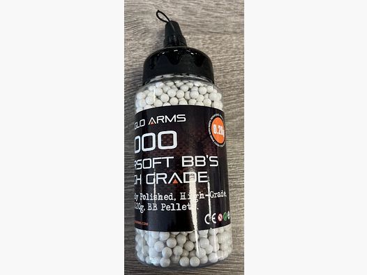 2000 Airsoft BB's, 0,20g, poliert, High Grade