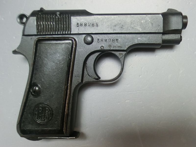 VoPo SL-Pistole Beretta Mod. 35 Kaliber 7,65mm mit italienischer Militärabnahme und VoPo-Stempelung