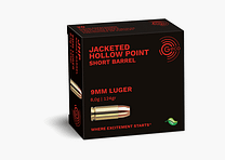 Geco 9mm Luger Hollow Point Sintox 124 gr. Red Zone - 20 piezas