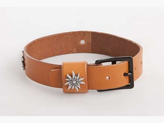 Hondhalsband, Originele Zwitserse legerceintuur (nieuw) met Edelweiss-beslag
