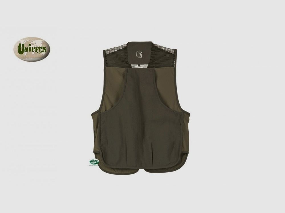 UNIVERS Gilet rete elasticizzato verde, immagine 2 di 2