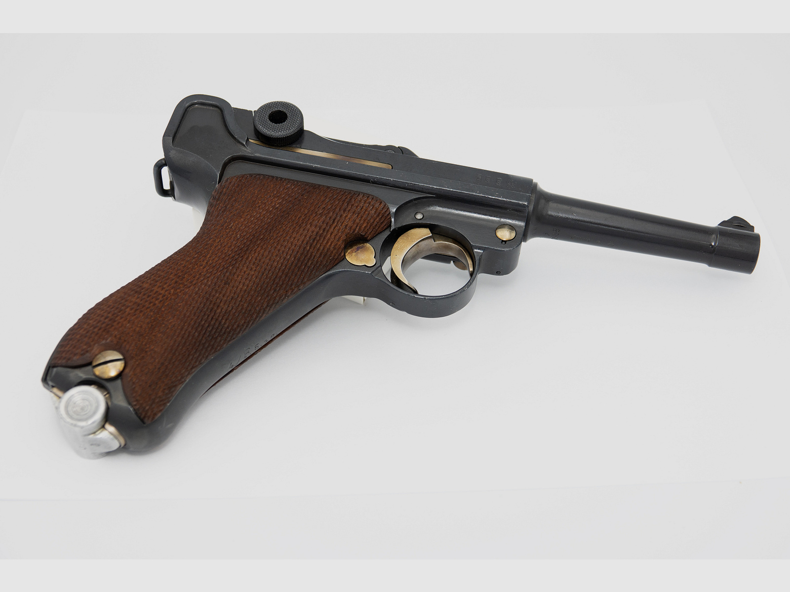 Pistole P 08 9mm Luger ERFURT 1916 1920 Reichswehr Truppenstempel + Tasche