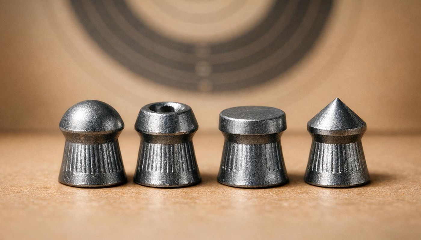 Pellet shapes in test: precision vs penetration power