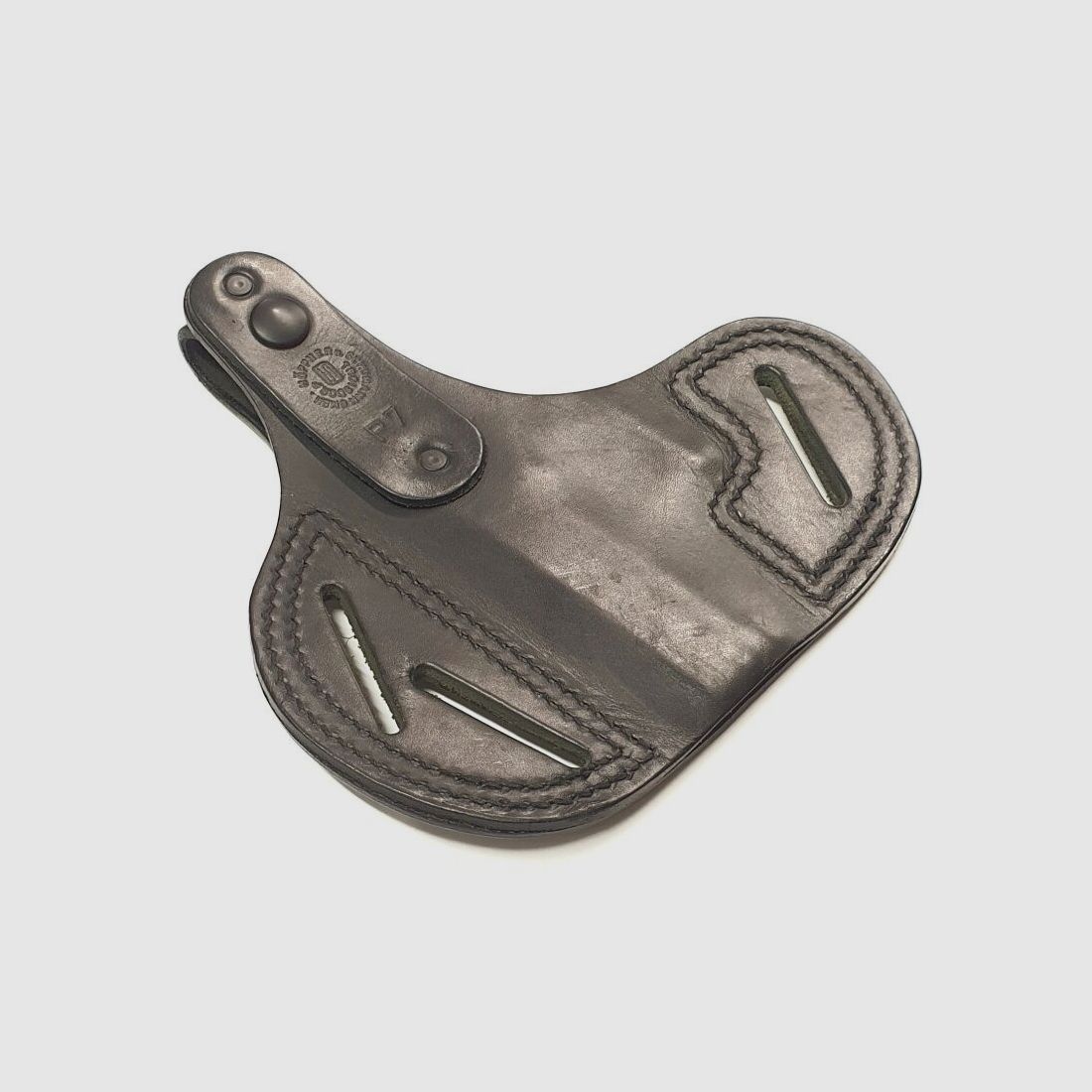 Leather holster Höppner and Schuhmann, belt - black holster for the Heckler and Koch HK P7