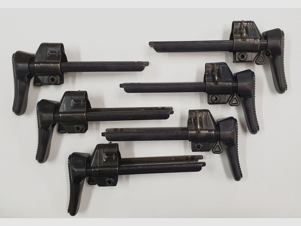 Heckler & Koch Original Heckler & Koch H&K MP5, SP5 collapsible shoulder stock (2 positions) push stock, used