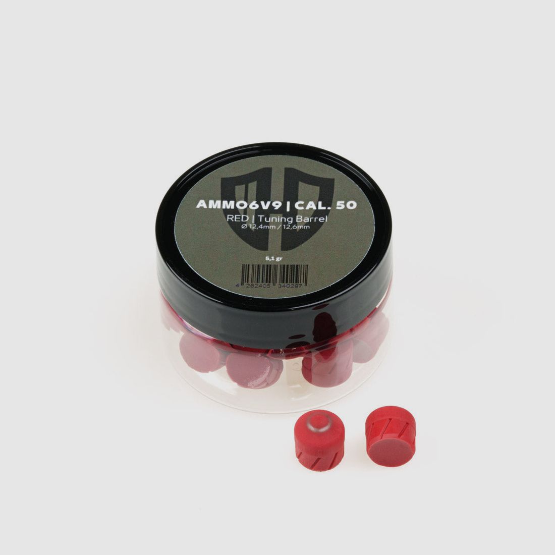 Munition Ammo6v9 | HDR50 | Rot 5,1g | POLYURETHAN | MAXIMALE POWER | Cal. 50
