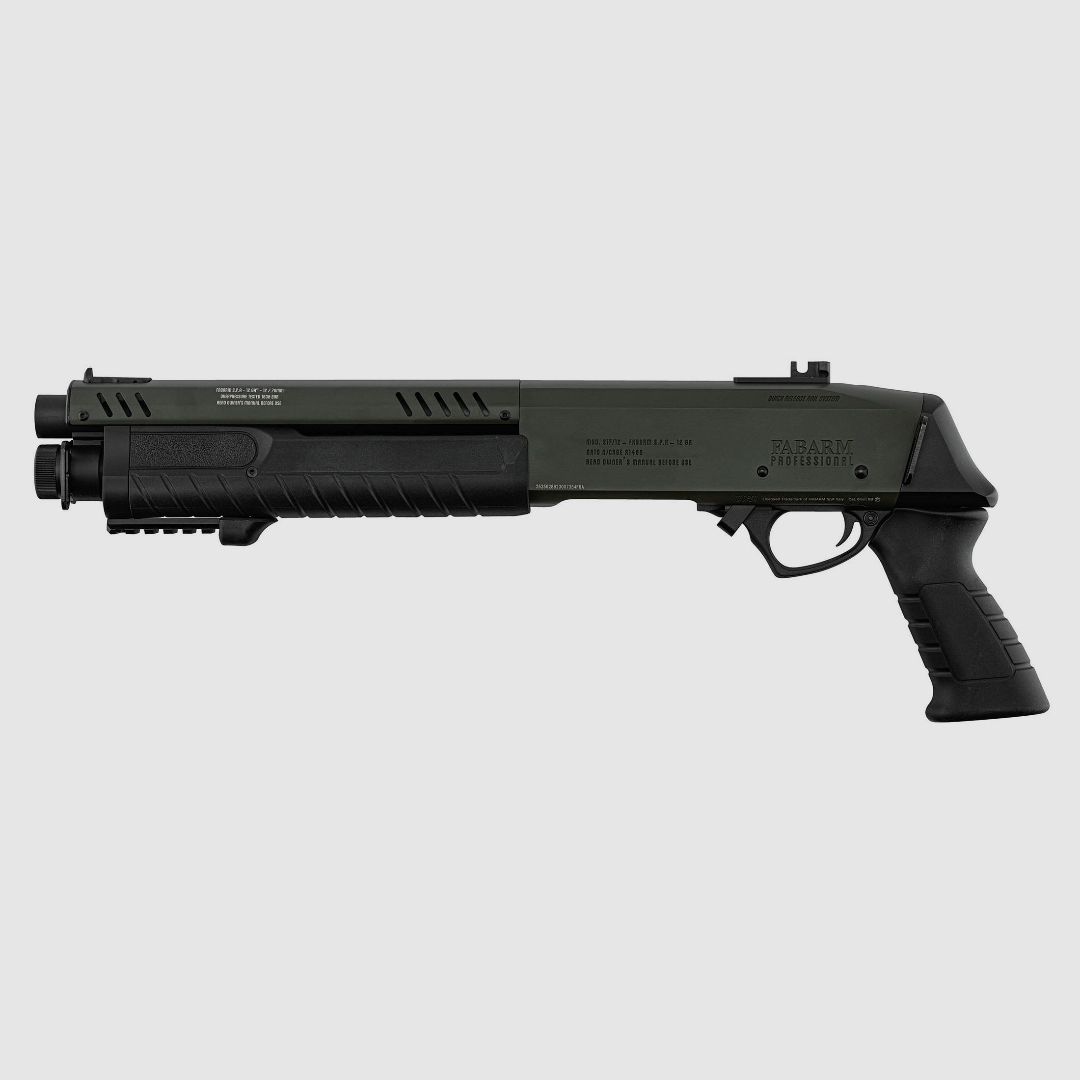 FABARM STF12 Initial short OD Green 6mm - Airsoft Gas Non BlowBack