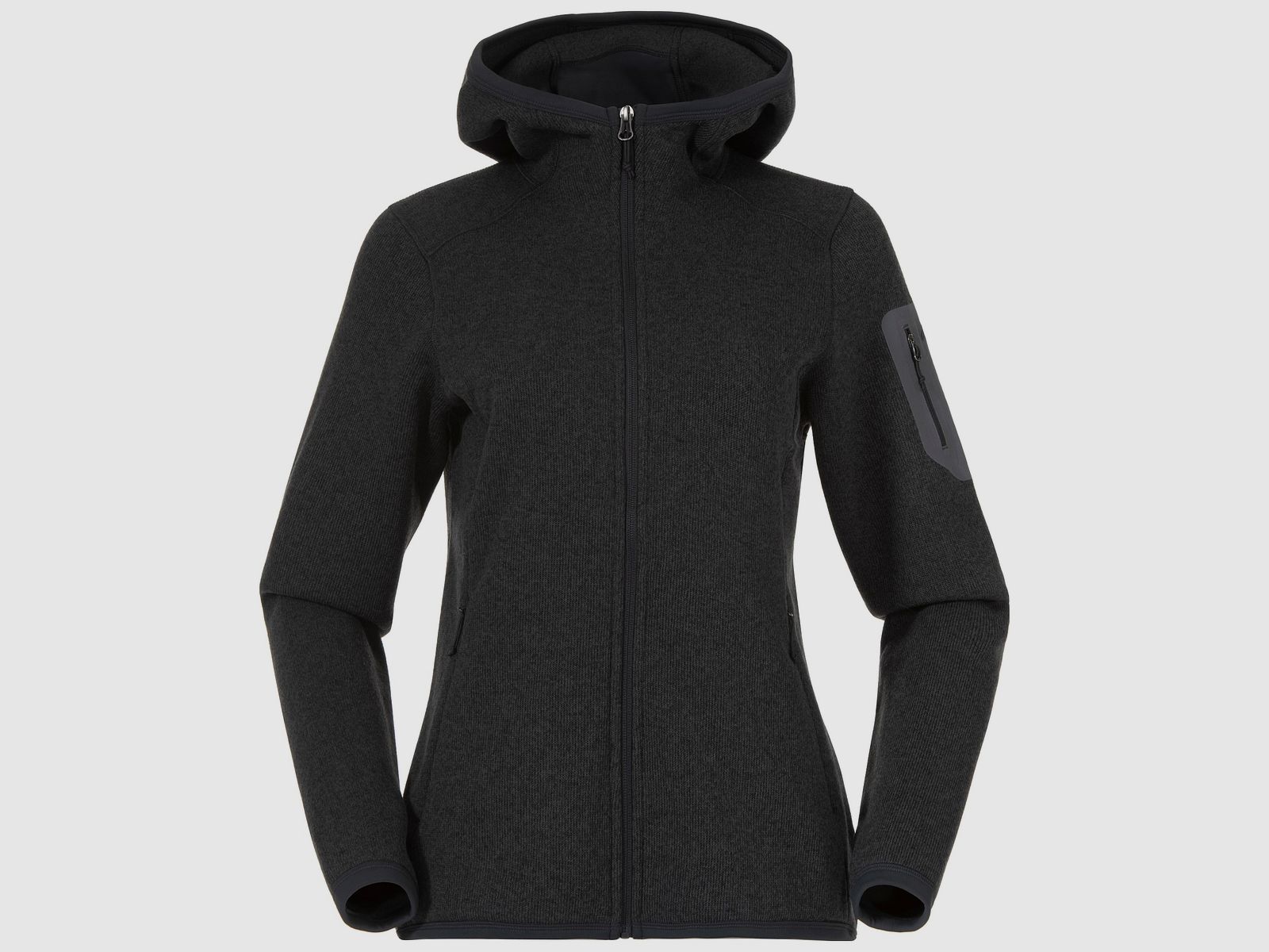 Bergans Kamphaug Knitted Hoodie Women Dark Shadow Grey M