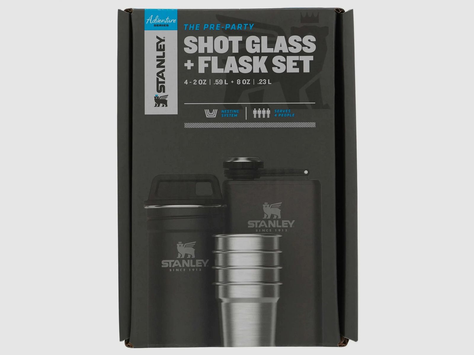 Stanley Flachmann en shotglaasjes set 0.236 L