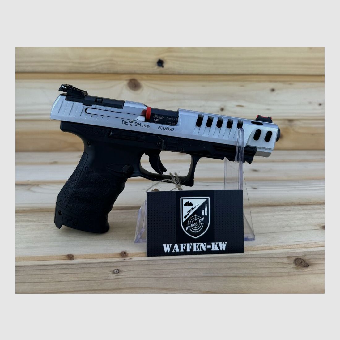 Arma dimostrativa Walther pistola semi-automatica Q5 Match Champion 9x19 INT. 15R in 9mm Luger