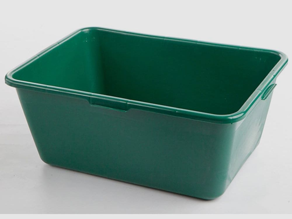 Bac à gibier en plastique vert, conforme aux normes alimentaires 100l