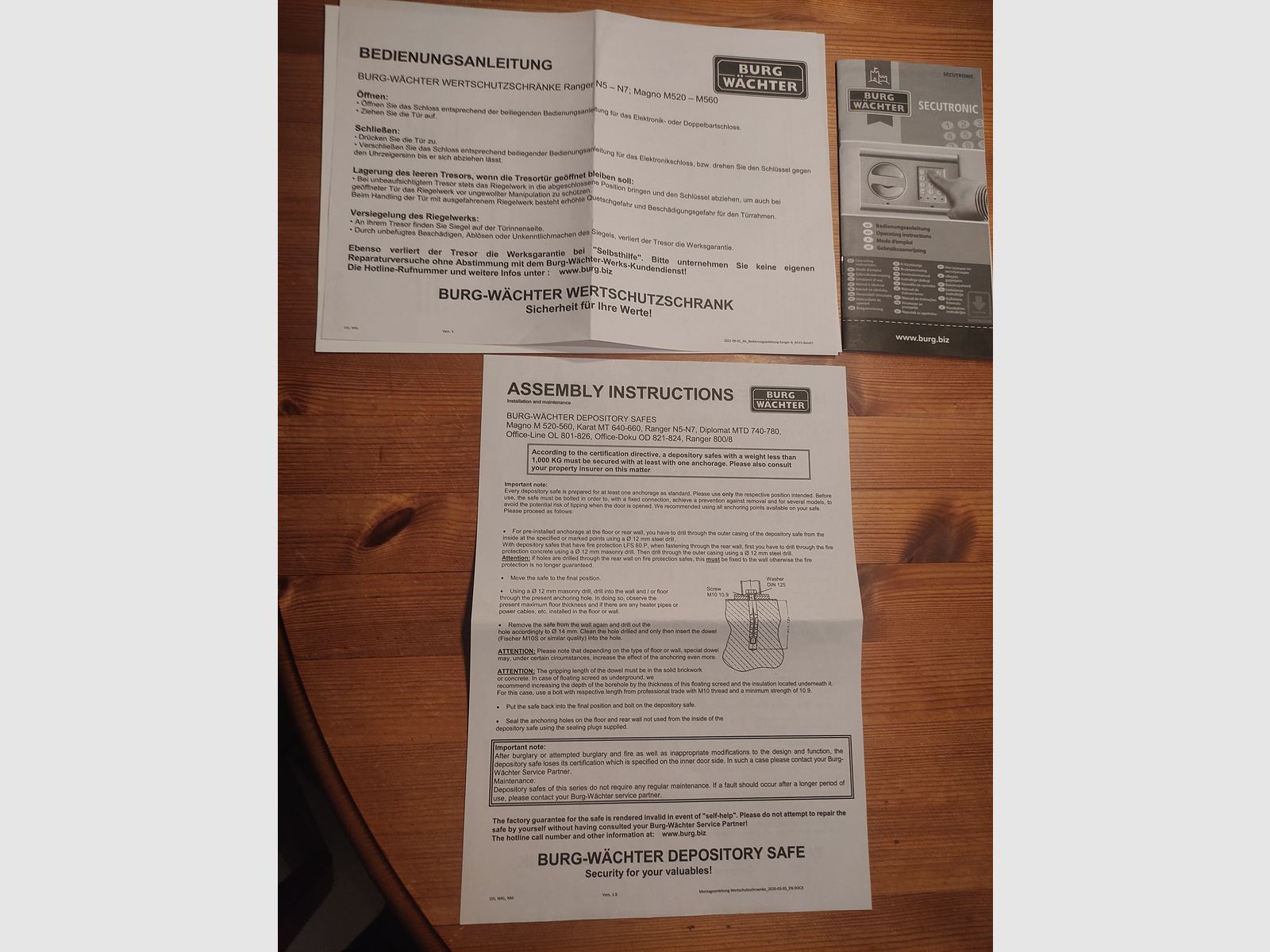 Coffre-fort à armes Magno M520E Burg & Wächter