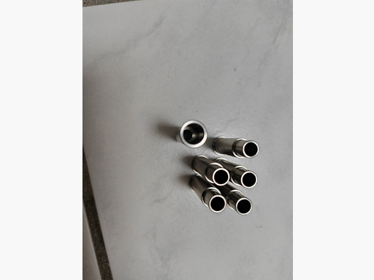 6x LEP Edelstahl Pufferpatrone für abgeschlagene Kartuschen passend für ME Bull Barrel und/oder ME Single Action Army SAA Revolver