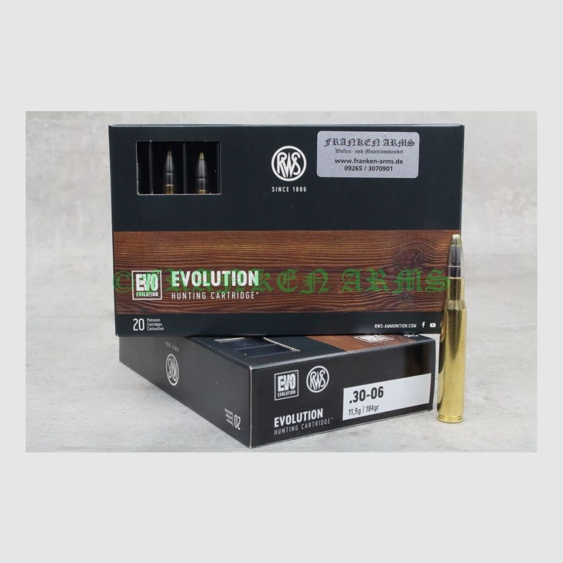 RWS Evolution .30-06 184gr. 11,9g 20 stuks staffelprijzen