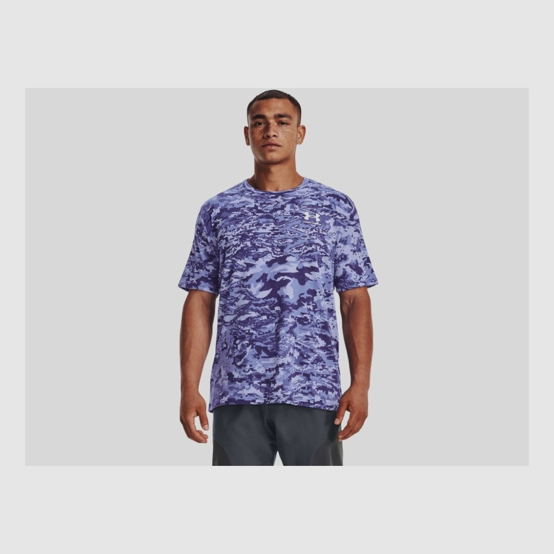 T-shirt à manches courtes Under Armour UA ABC Camo Sonar Bleu S