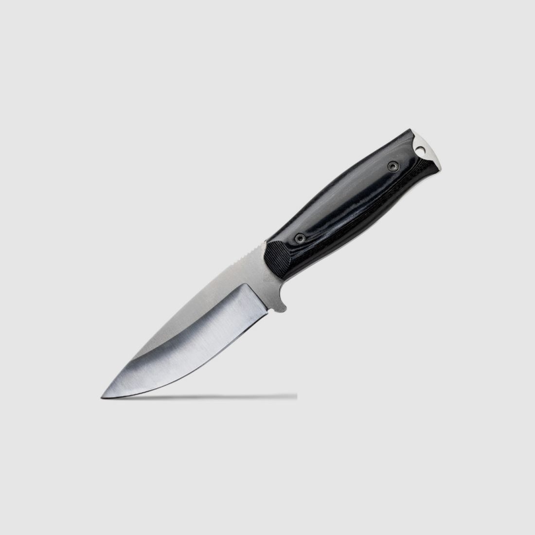 MESSER WILDSTEER KASTOR MICARTA SCHWARZ GEBÜRSTETE KLINGE, Bild 1 von 4