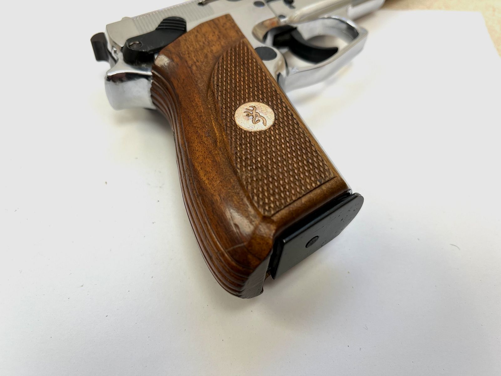 ••• Plaque de poignée en bois Browning GPDA 8 - plaque de poignée originale •••