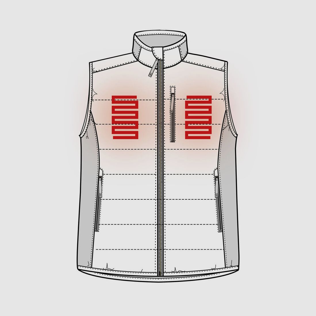 Deerhunter verwarmde herenbodywarmer maat XXL, gewatteerd met hout, afbeelding 3 van 3