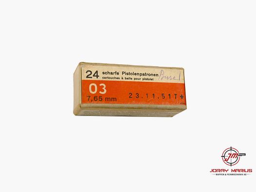 7.65 Swiss Pistolenpatrone 03 Taschenmunition