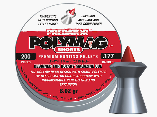 JSB Predator Polymag Shorts, Cal. 4,5mm,