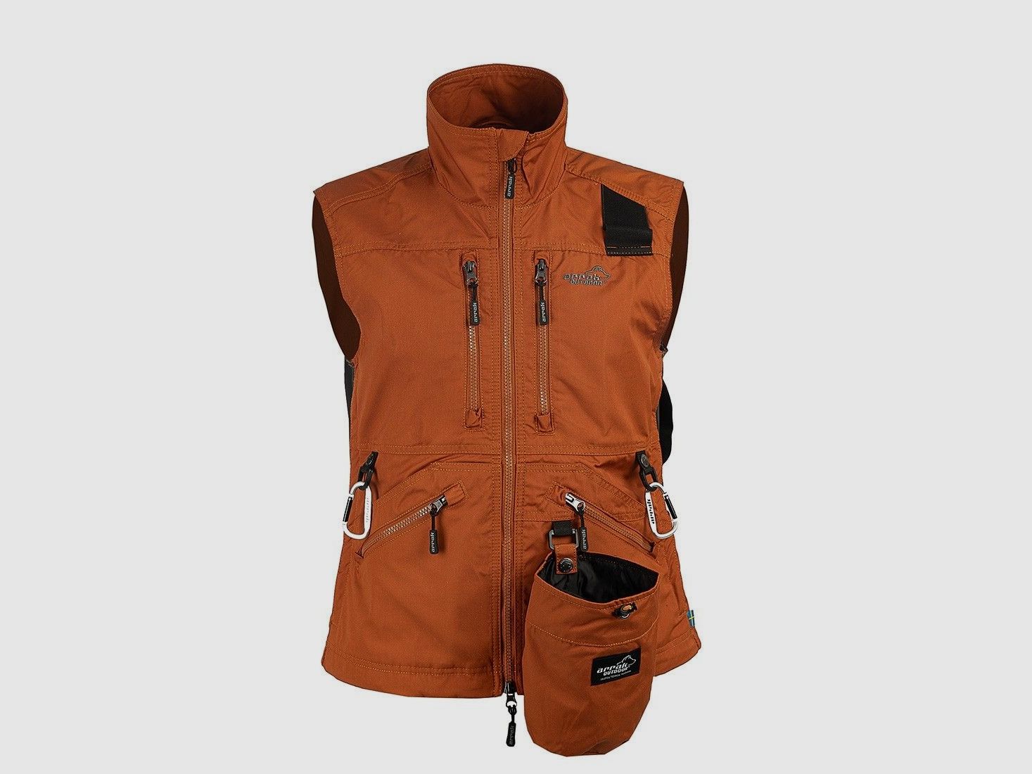 Gilet da competizione Arrak Outdoor da donna arancione bruciato 4XL