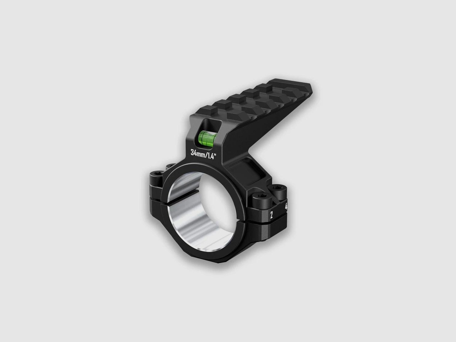 Discovery Pierścień pojedynczy z poziomicą i szyną Picatinny na górze 30/34mm, zdjęcie 1 z 10