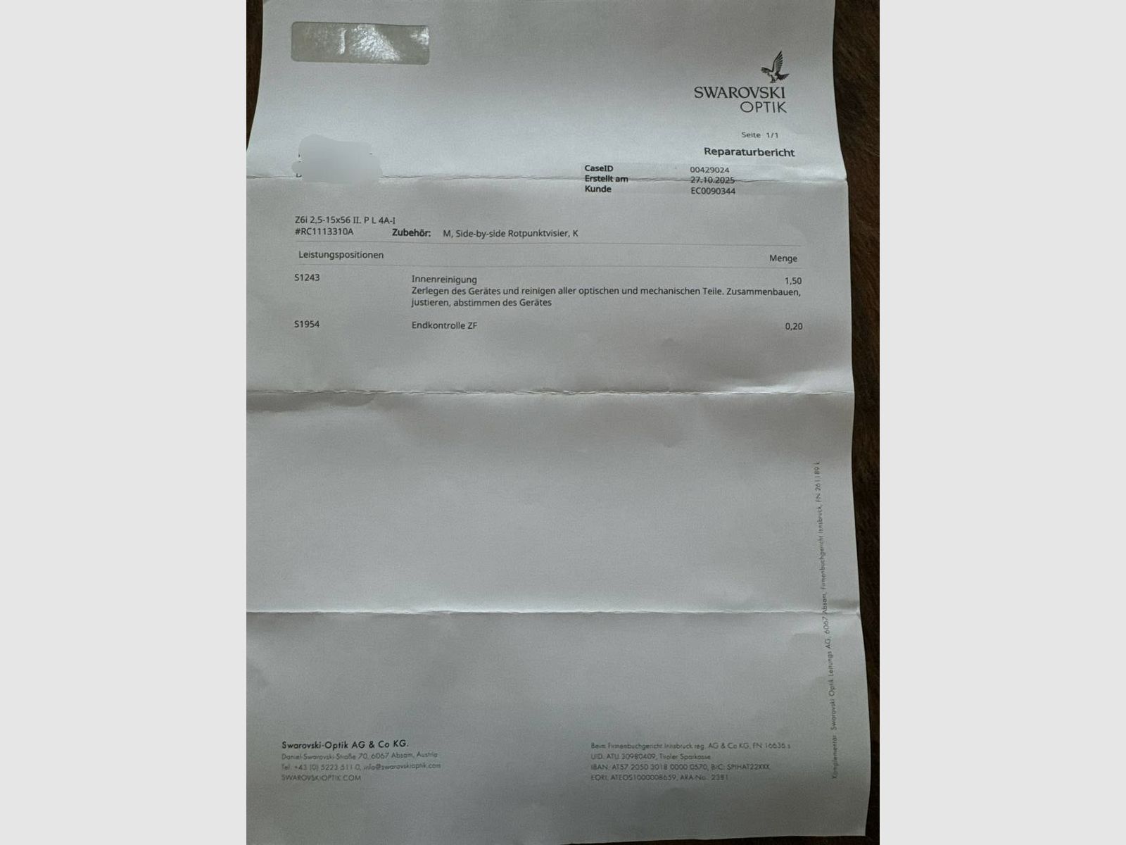 Swarovski Z6i 2.5-15x56P HD Zielfernrohr, Absehen 4a mit Rotpunkt / Leuchtpunkt mit Dendler-Montage oder ohne Dendler-Montage