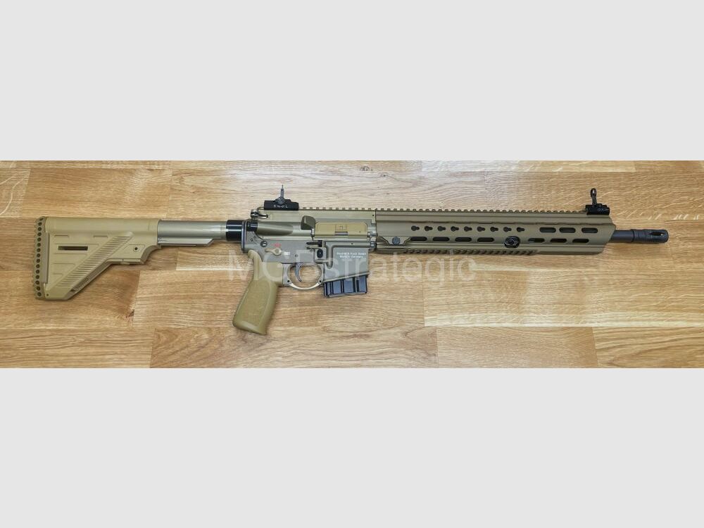 Heckler & Koch MR223 A3 Slim-Line 16,5" Lauf - halbautom. Büchse .223Rem langer Handschutz - Farbe sandfarben - sportlich zugelassen!