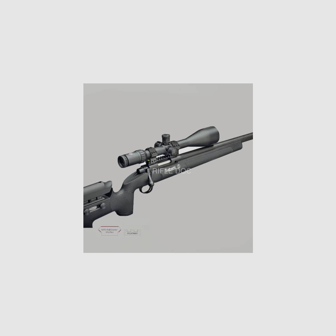Rifle Doc Picatinny Weaver STAHL Schiene für SABATTIE ROVER 870 LA (Long Action) | Mercury Tactical EVO LA (Long Action