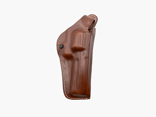 VEGA HOLSTER – Ledergürtelholster mit Schnellverschluss für Revolver 4" Braun/Tan