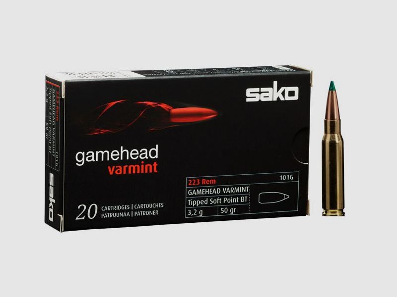 Sako Gamehead Varmint Kal. 223 Rem. - 3,2g / 50gr