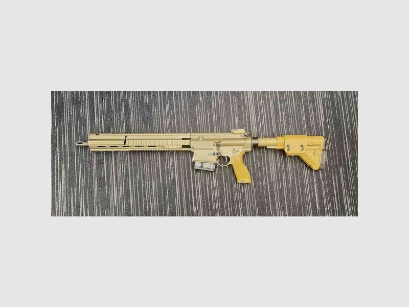 HECKLER & KOCH Selbstladebüchse Mod. MR308 A3 G28 -16,5' .308Win   'SAND' / Quad-Rail