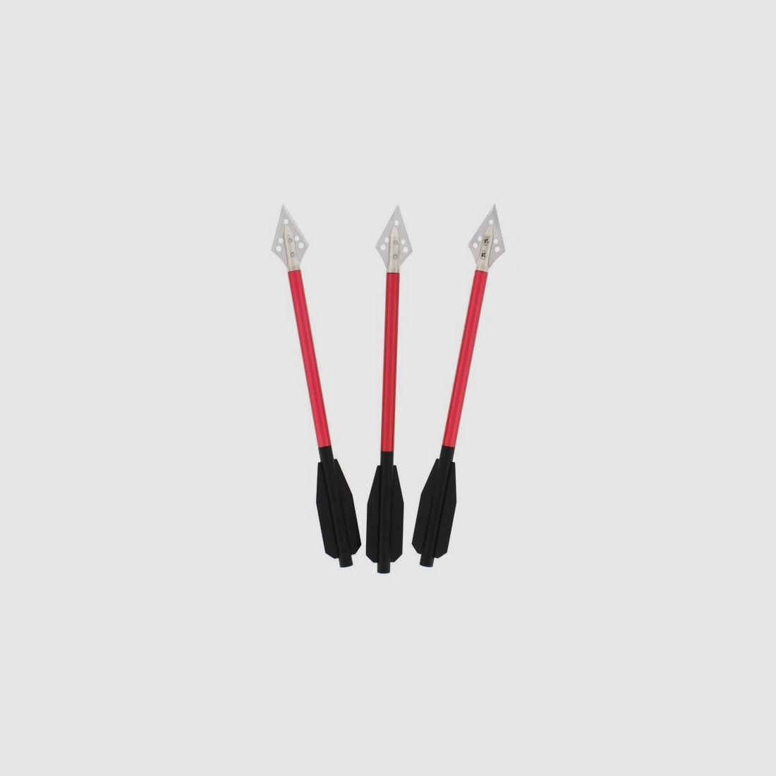 6,5 ZOLL ALUMINIUMPFEILE MIT JAGDSPITZE - 3-ER PACK