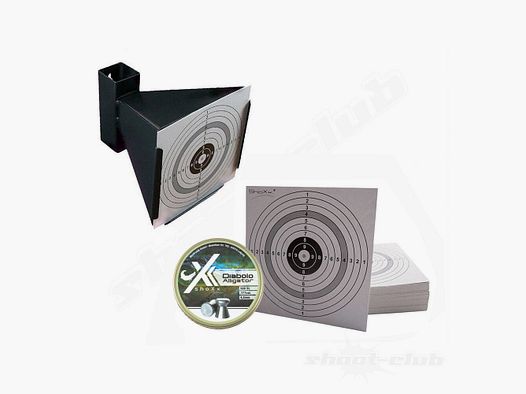 Diverse funnel bullet trap + 100 target sheets + Umarex