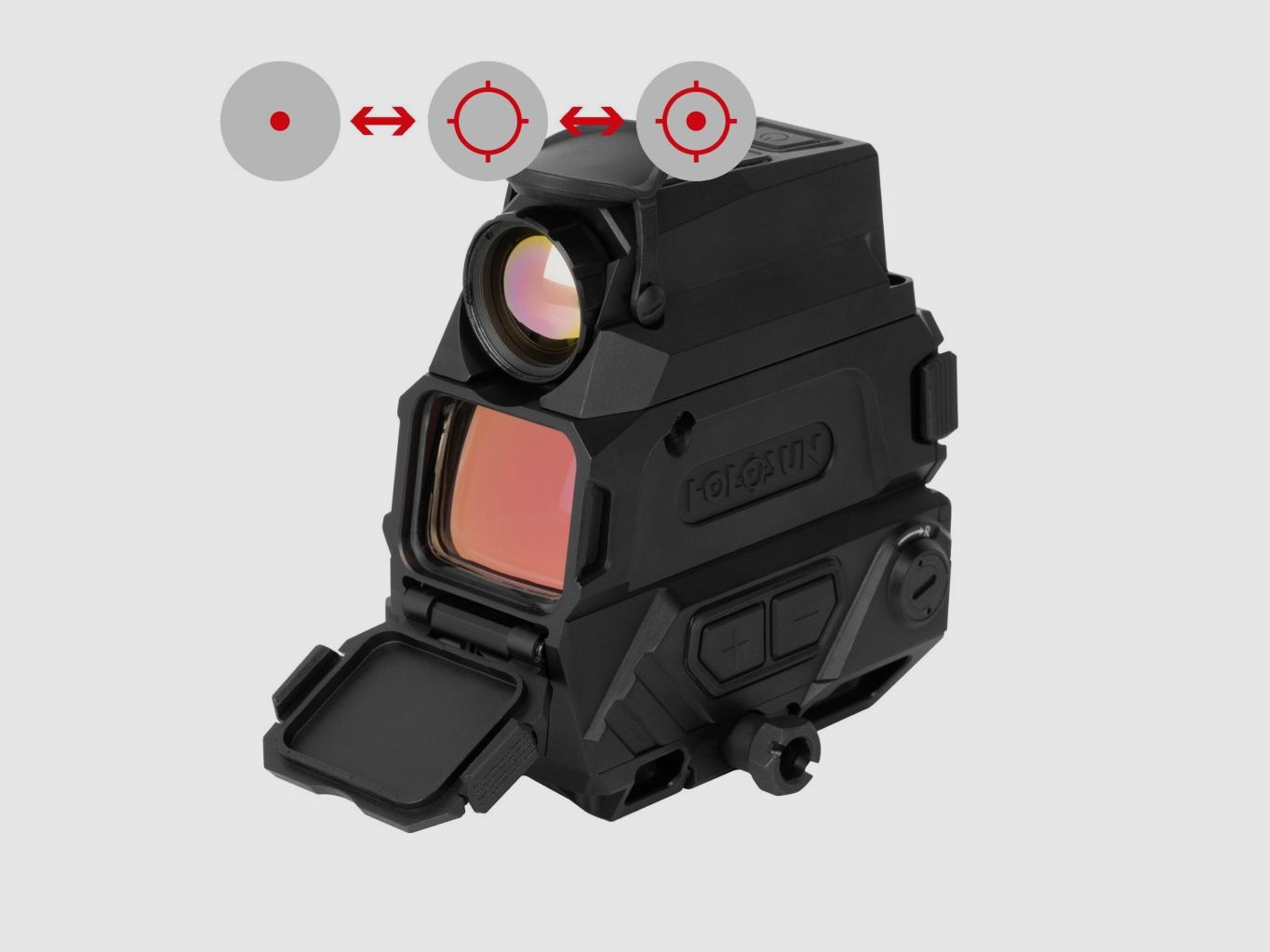 Holosun Wärmebildzielgerät, Modell DRS-TH mit rotem Wechselabsehen: 2MOA Dot & 65MOA Circledot, Bild 1 von 12