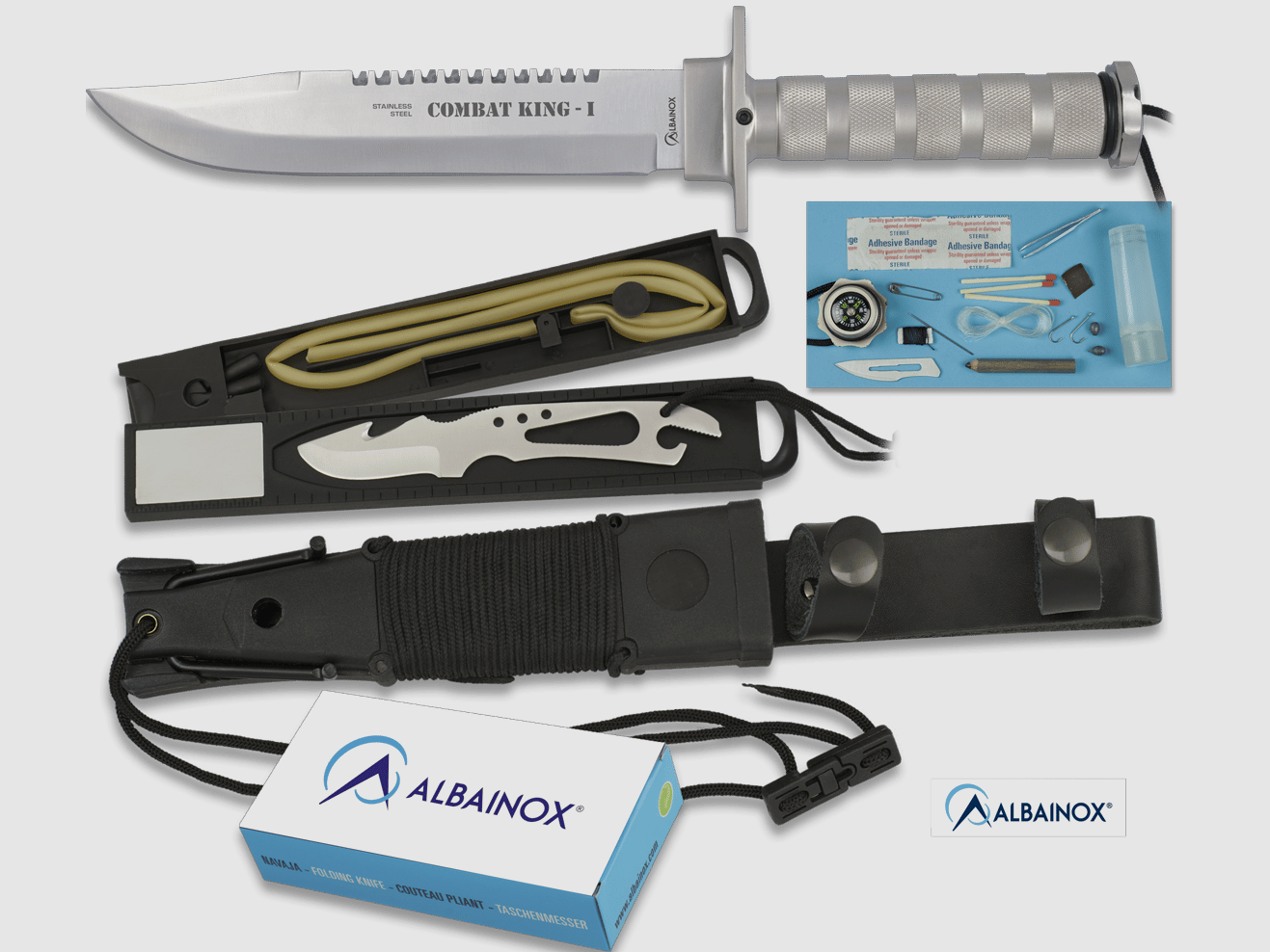 Albainox Combat King I Zilver