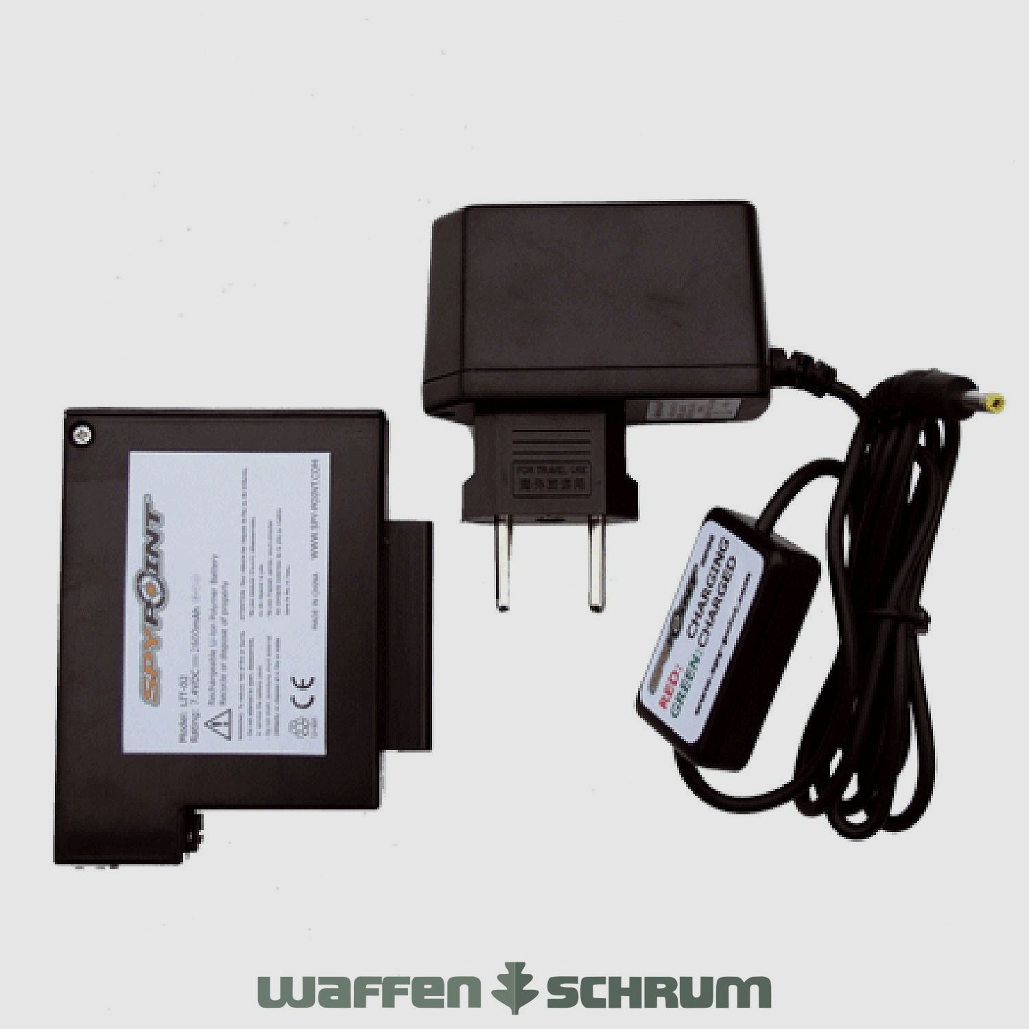 Spypoint LIT-C-8 Lithium Akku mit Ladegerät passend für Link-S / Link-Dark / Link-EVO / Solar-Dark / Force-Dark 2000mAh