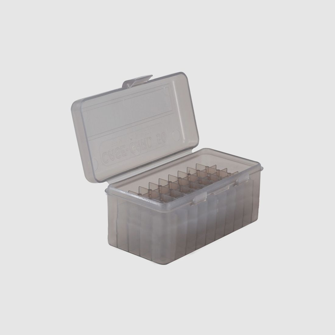 MTM Patronenbox RL-50-41 rauch klar mit Klappdeckel f. 50 Patronen .270 u.w.