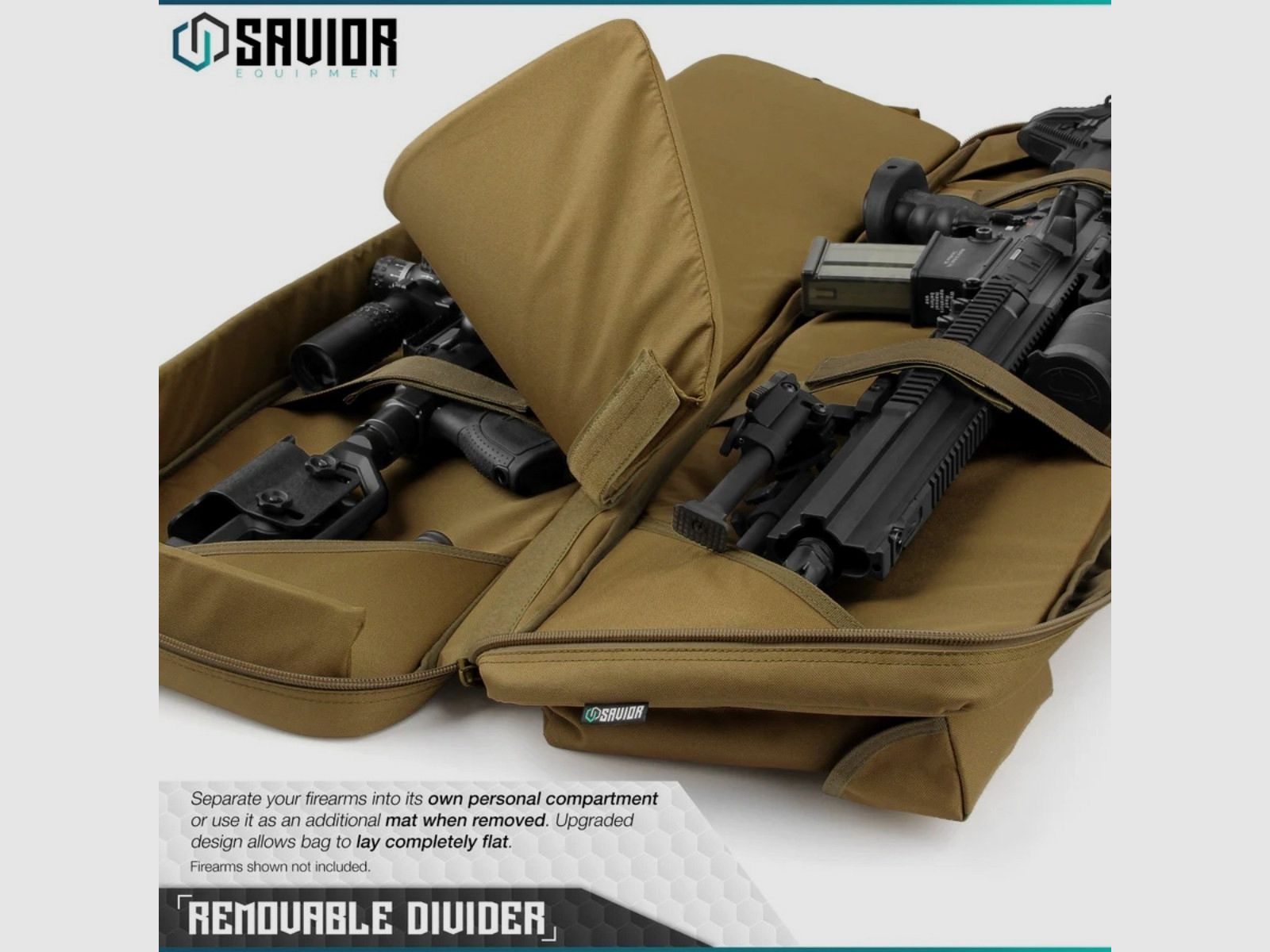 Savior - Torba Double Rifle Bag - Urban Warfare - 46" - Tan - RB-4612DG-VER2-TN, zdjęcie 3 z 6